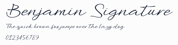 Benjamin Signature預覽圖