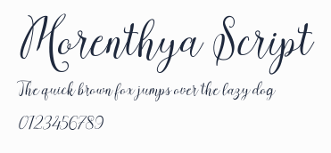 Morenthya Script預覽圖