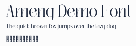 Ameng Demo Font預覽圖