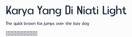 Karya Yang Di Niati Light預覽圖