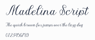 Madelina Script預覽圖