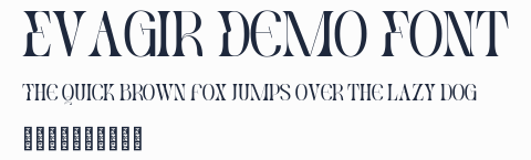 Evagir Demo Font預覽圖