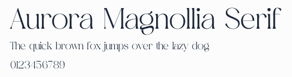 Aurora Magnollia Serif預覽圖