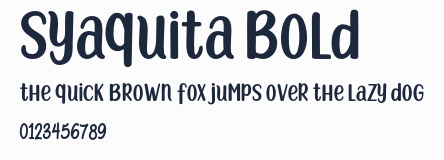 Syaquita Bold預覽圖