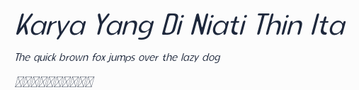 Karya Yang Di Niati Thin Ita預覽圖