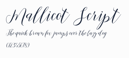 Mallicot Script預覽圖