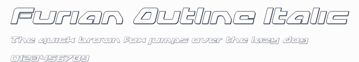 Furian Outline Italic預覽圖