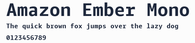 Amazon Ember Mono預覽圖