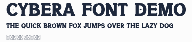 Cybera Font Demo預覽圖