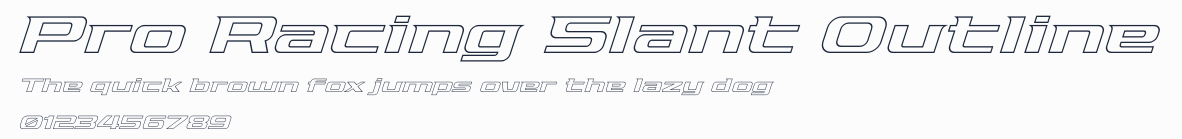 Pro Racing Slant Outline預覽圖