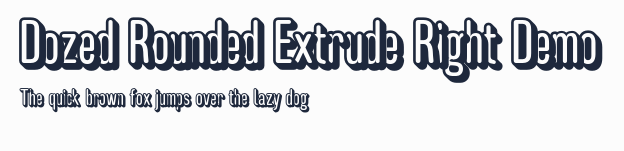 Dozed Rounded Extrude Right Demo預覽圖