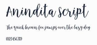 Anindita Script預覽圖