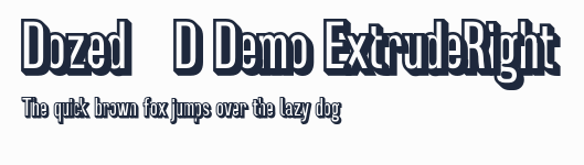 Dozed 3D Demo ExtrudeRight預覽圖