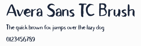 Avera Sans TC Brush預覽圖