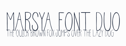 Marsya Font Duo預覽圖