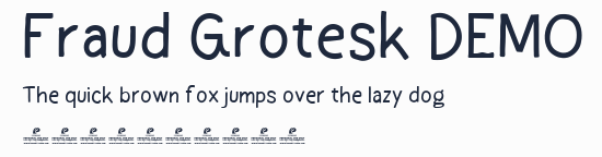 Fraud Grotesk DEMO預覽圖