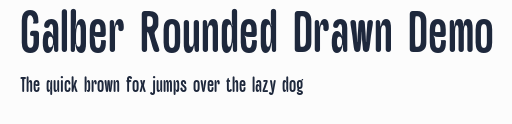 Galber Rounded Drawn Demo預覽圖