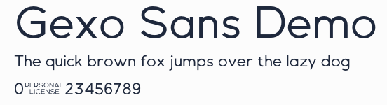 Gexo Sans Demo預覽圖