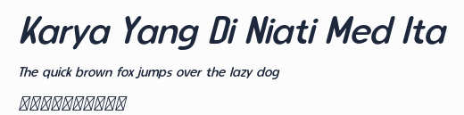 Karya Yang Di Niati Med Ita預覽圖