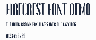 Firecrest Font Demo預覽圖
