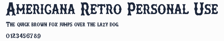 Americana Retro Personal Use預覽圖