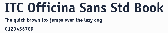 ITC Officina Sans Std Book預覽圖