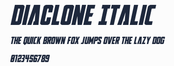 DiaClone Italic預覽圖