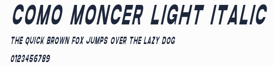 Como Moncer Light Italic預覽圖