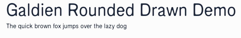 Galdien Rounded Drawn Demo預覽圖