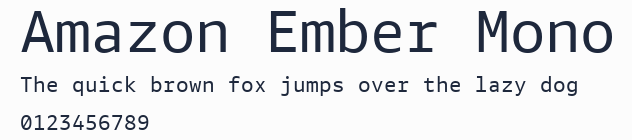 Amazon Ember Mono預覽圖