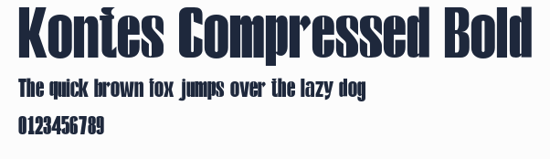 Kontes Compressed Bold預覽圖