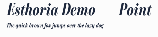 Esthoria Demo 24 Point預覽圖