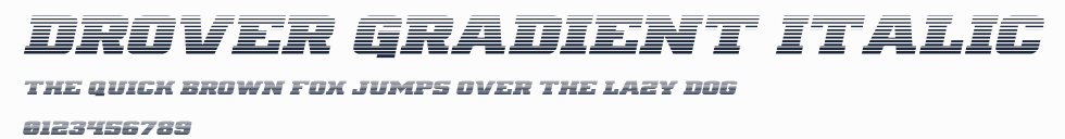 Drover Gradient Italic預覽圖