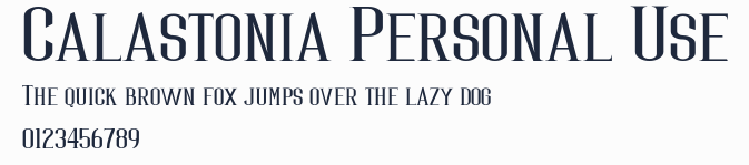 Calastonia Personal Use預覽圖
