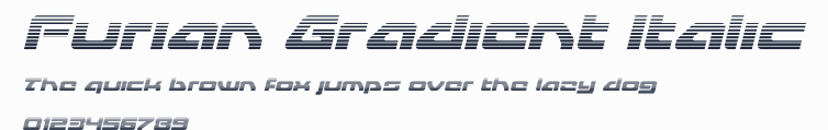 Furian Gradient Italic預覽圖