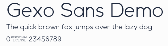 Gexo Sans Demo預覽圖