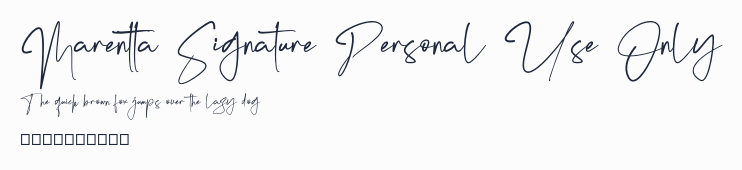 Marentta Signature Personal Use Only預覽圖