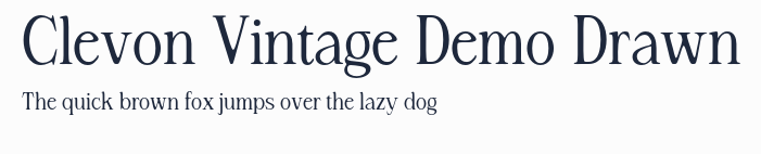 Clevon Vintage Demo Drawn預覽圖