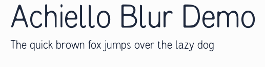 Achiello Blur Demo預覽圖