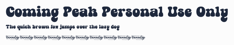 Coming Peak Personal Use Only預覽圖