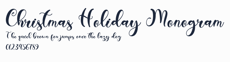 Christmas Holiday Monogram預覽圖