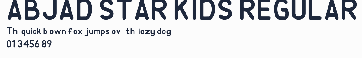 ABJAD STAR KIDS REGULAR預覽圖
