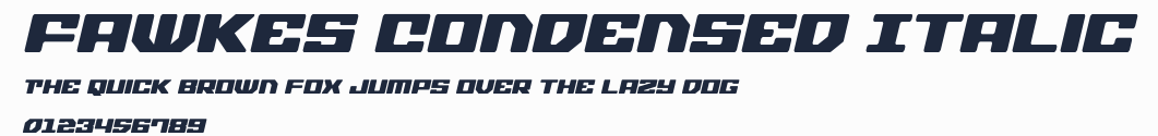 Fawkes Condensed Italic預覽圖