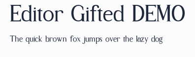 Editor Gifted DEMO預覽圖