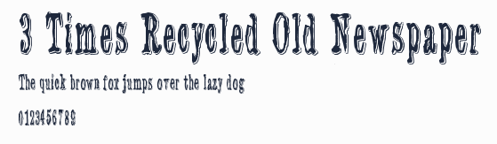 3 Times Recycled Old Newspaper預覽圖