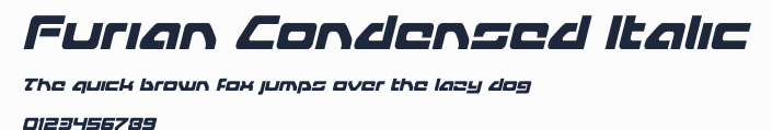 Furian Condensed Italic預覽圖