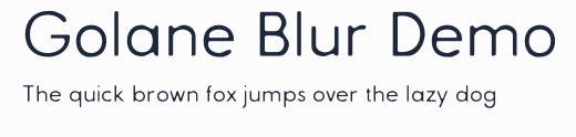 Golane Blur Demo預覽圖