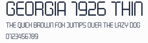 Georgia 1926 Thin預覽圖