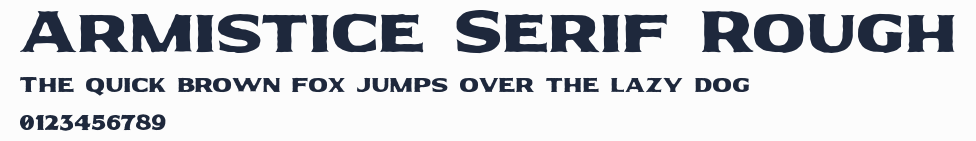 Armistice Serif Rough預覽圖