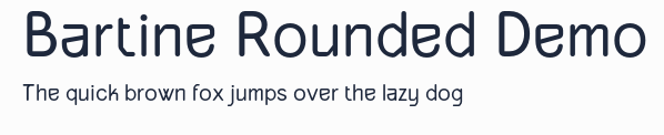Bartine Rounded Demo預覽圖